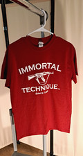 Autographed Immortal Technique Red T-Shirt - 100 Cotton, Never Worn