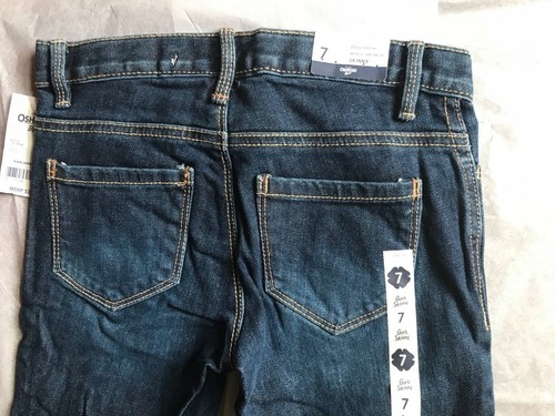 - Osh Kosh Girl's Skinny Blue Jeans Size 7, 12 - Picture 3 of 4