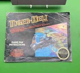 Cartucho Nintendo Aut&eacute;ntico Tiger-Heli NES, Manual y Funda Negra