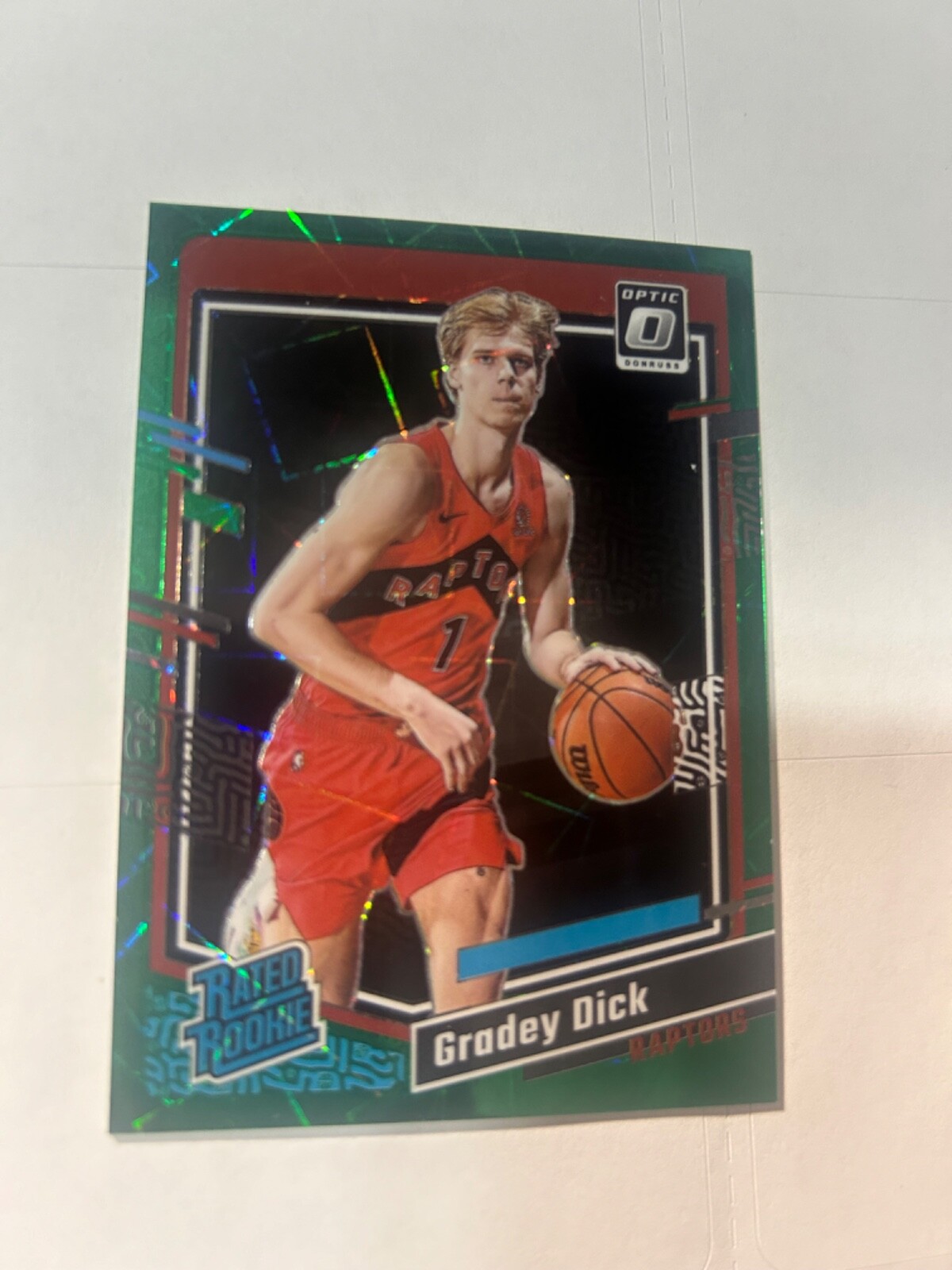 2023-24 Optic Gradey Dick green velocity prism 23/49 plus 13 cards