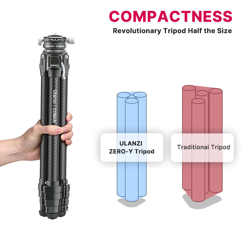 Ulanzi Zero X/Y/F38 Carbon Fiber Lightweight Travel Tripod Ulanzi Zero X/Y/F38 Carbon Fiber Lightweight Travel Tripod