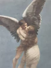 RARE 1906 REUNION Signed By E.J. Harrington Esteemed Victorian Painter FREE SHPG