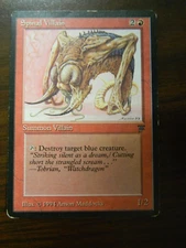 MTG Legends English Spinal Villain Red Rare Lightly Played Condition #1