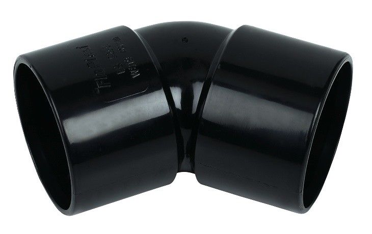 Floplast WS18BL 32mm (36mm) ABS Solvent Weld Waste - 135° (45°) Bend - Black