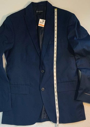 NEW INC Mens Navy Blue Dress Suit Coat Size Small Double Vent Jacket Blazer - Picture 5 of 11