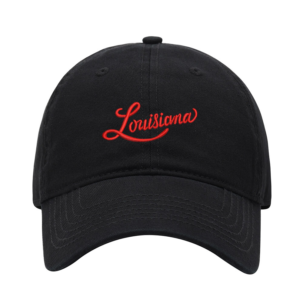 野球帽 メンズ LA Louisiana 刺繍入りウォッシュコットン お父さん帽子 野球帽