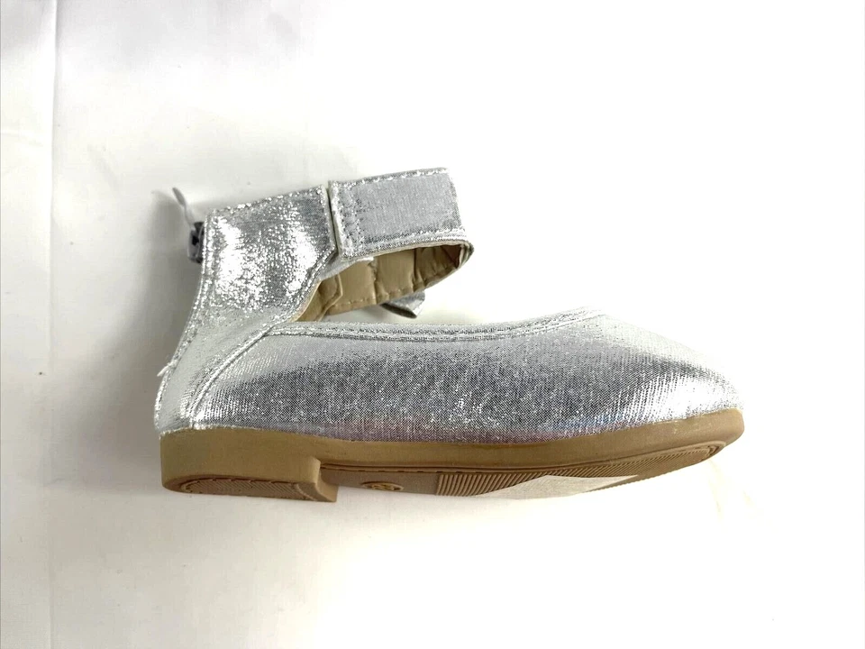 Nuevos zapatos mocasines básicos de ballet punta redonda para niños pequeños con cremallera talla 3, 4, 6 Foto 4 de 4