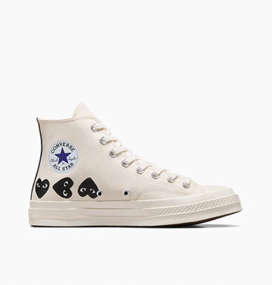 Tenis COMME DES GARCONS PLAY X CONVERSE CHUCK 70 HI MULTI CORAZ N