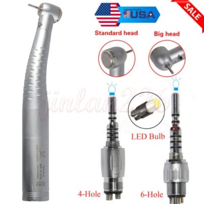 Dental Fiber Optic LED Handpiece High Speed Led Quick Coupling 4/6h Fit KaV OEM