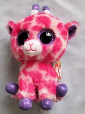 TWIGS the PINK GIRAFFE - Ty 6 " Beanie Boos - NEW with MINT TAGS