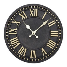 Extra Large Roman Numerals Skeleton Wall Clock Giant Big Open Face Round UK NEW