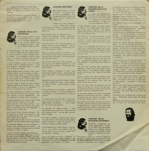 Francesco Guccini –Stanze Di Vita Quotidiana - 12" LP 33 rpm - 1974 EX 1st Press - Foto 6 di 6