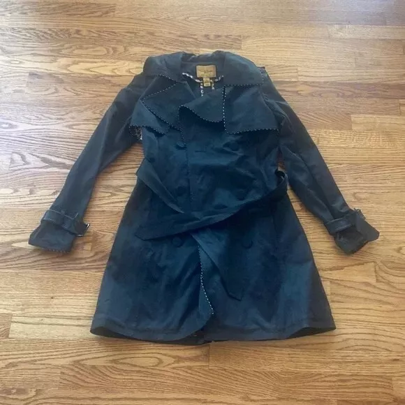 H and m top long black coat