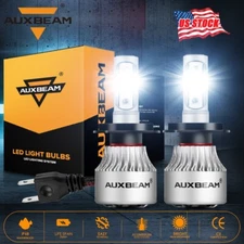 AUXBEAM H7 LED Headlight Bulb Conversion Kit High Low Beam 6500K Super White 2PC