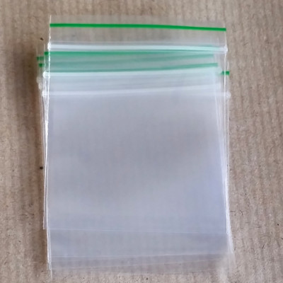 Klar Poly Kunststoff Griff Dichtung Beutel Wiederverwendbar Druckverschluss Beutel für Kleinteile Aufbewahrung