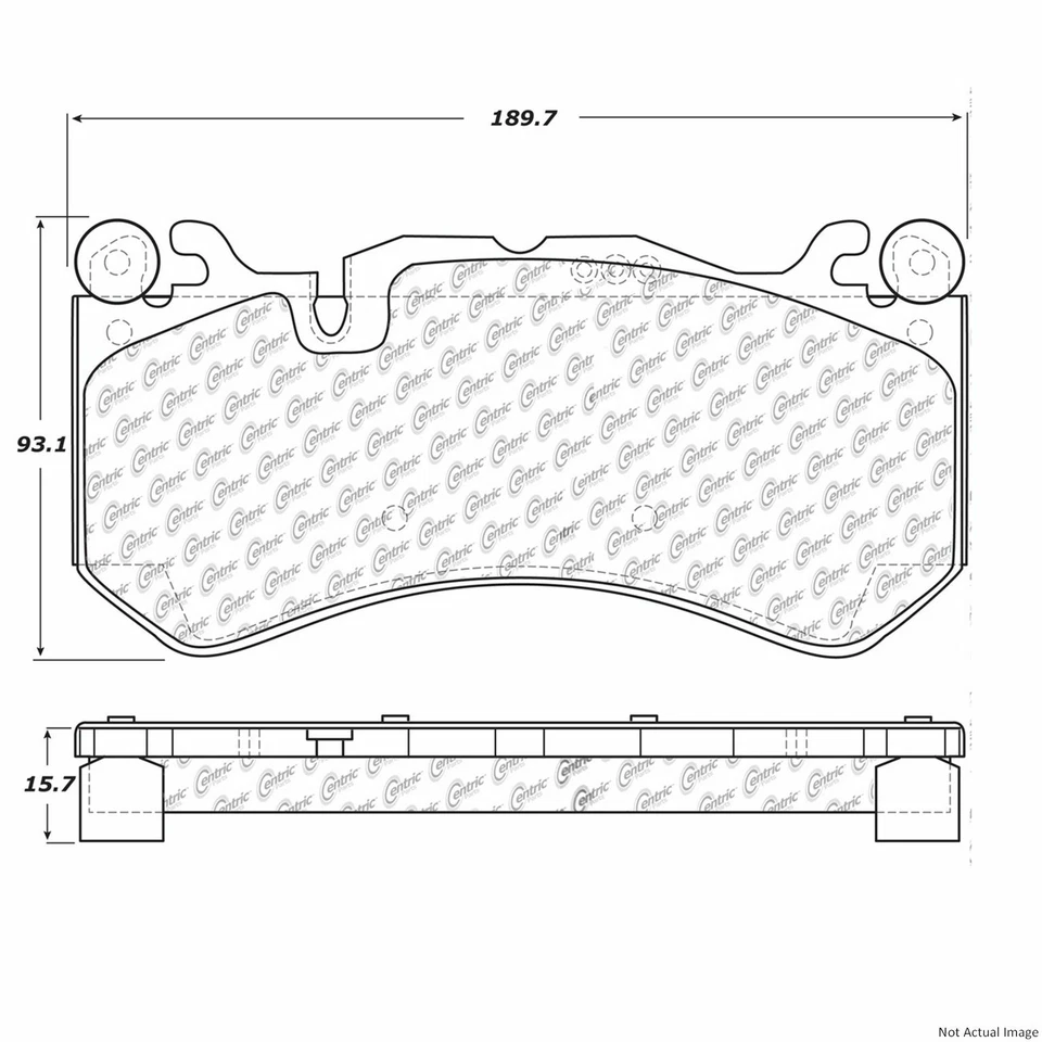Juego de pastillas de freno de disco delanteras centradas para Mercedes-Benz GLE63 AMG S 2016-2019 Foto 3 de 4