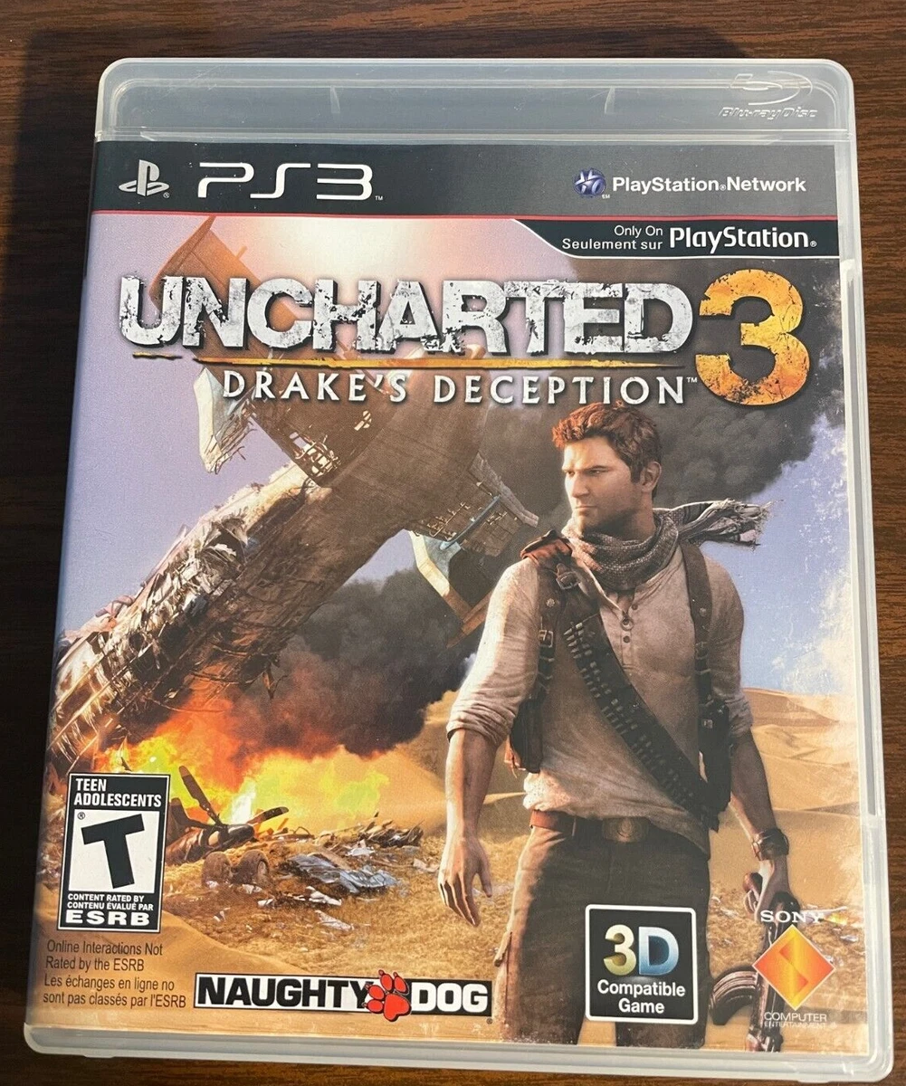 Uncharted 3: Drake's Deception (PS3, Sony PlayStation 3) Disc Only!!  711719823322