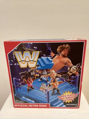  WWE Retro Ring Mattel OFFICIAL RETRO RING  SEALED NIB