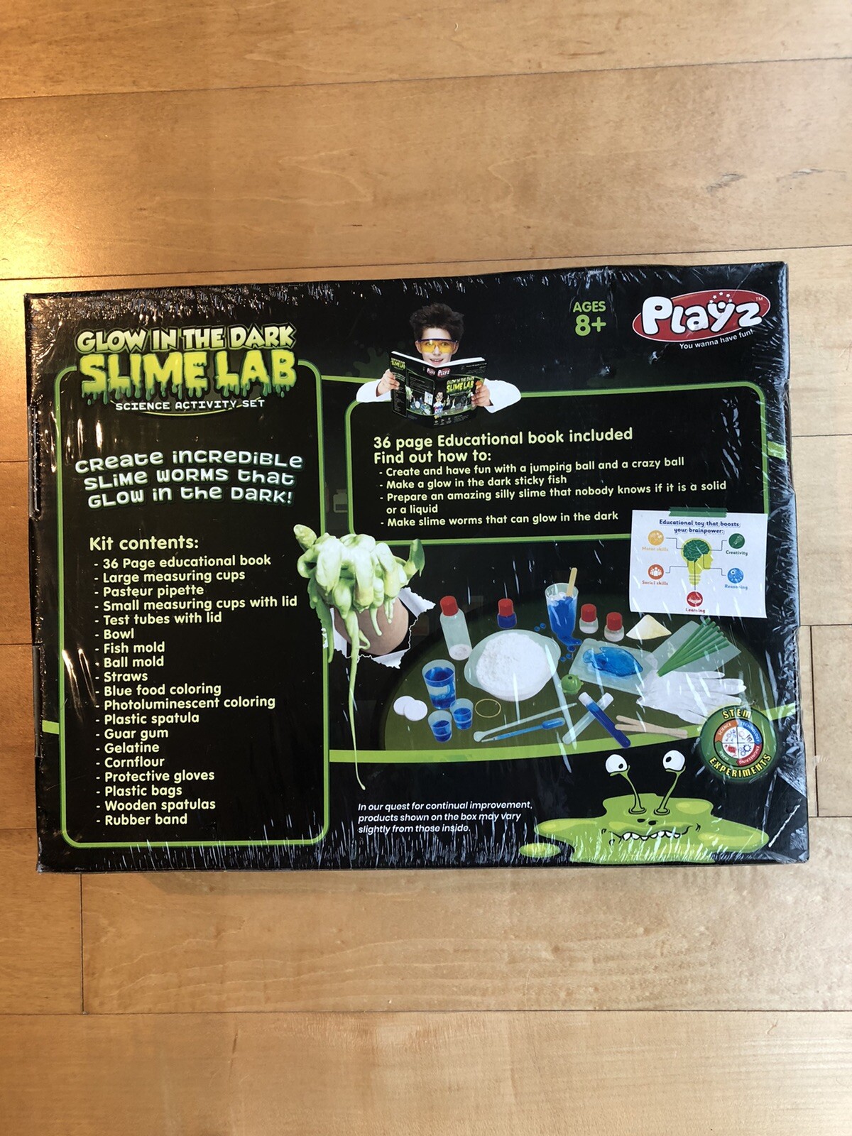 playz glow in the dark slime lab