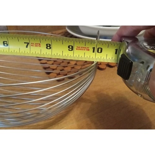 MCM Cestello in filo di acciaio inox moderno danese Ole Palsby - Foto 4 di 5