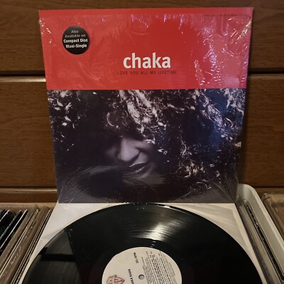 CHAKA KHAN Love You All My Lifetime WB 12'' Single SHRINK 33 1992 Rare EX Vinyl