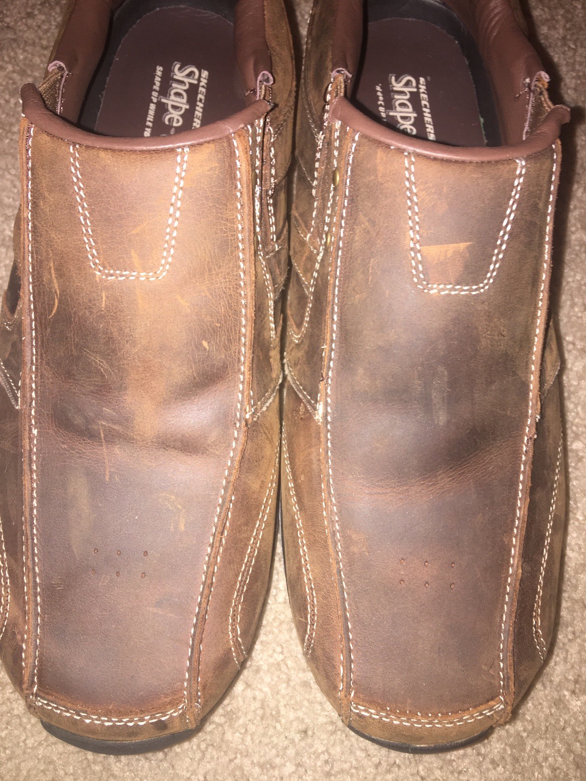 leather shape up shoes