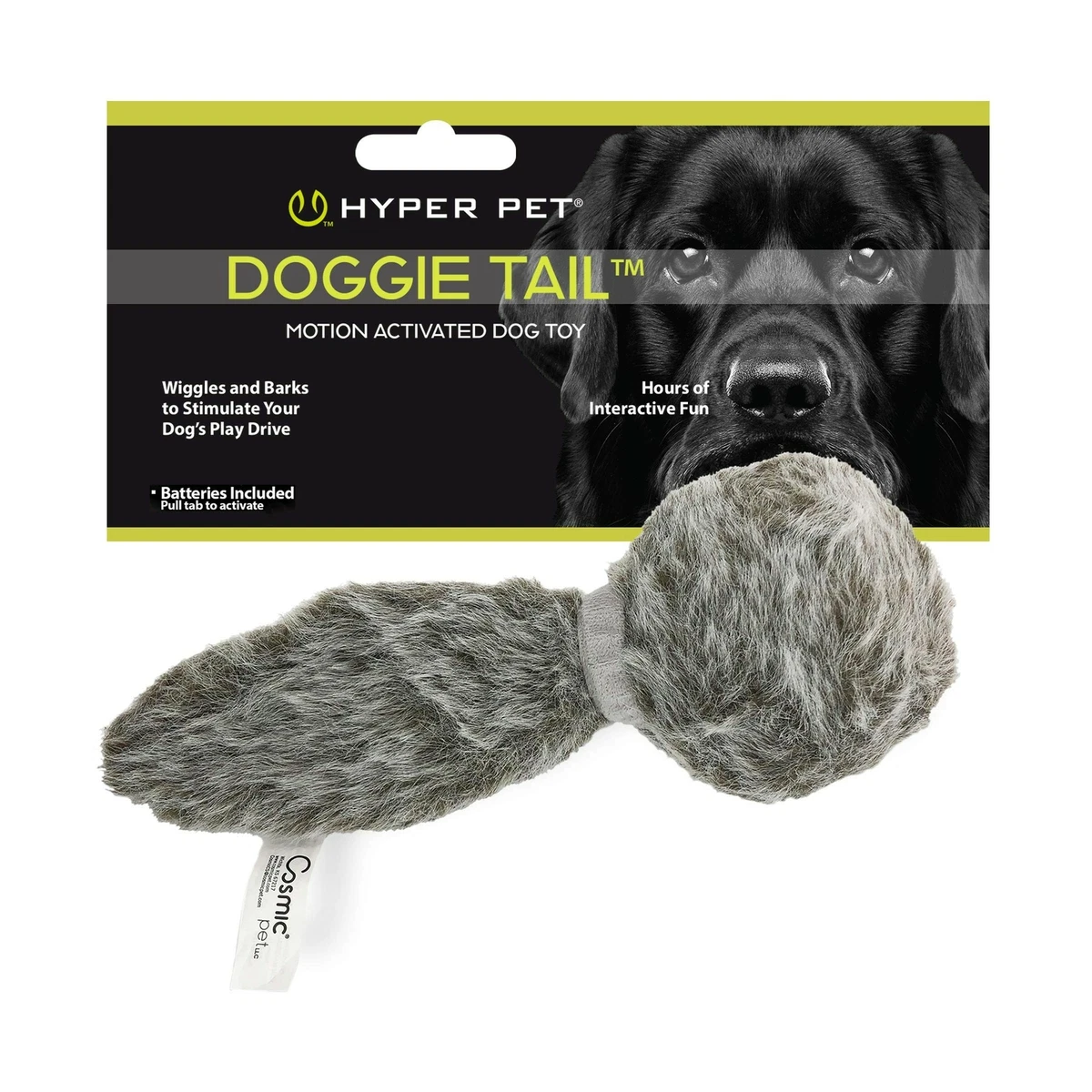 Hyper Pet Doggie Tail Interactive Plush Motion Activated Dogs Toys Funny Playing