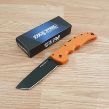 Cold Steel Recon 1 Folding Knife 4.0" S35VN Steel Tanto Blade, Orange G10 Handle