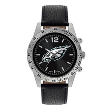 NFL Philadelphia Eagles Men's Watch Black Face Letterman Game Time
