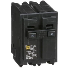 Square D HomeLine 30A 2 Pole Miniature Circuit Breaker UL Listed 10kA
