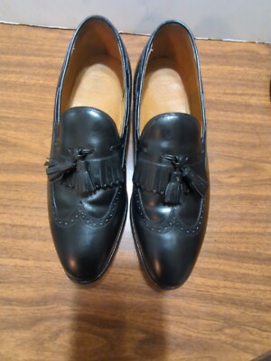 Johnson & Murphy Aristocrat All Leather 11/D. Black Slipon  display picture 2