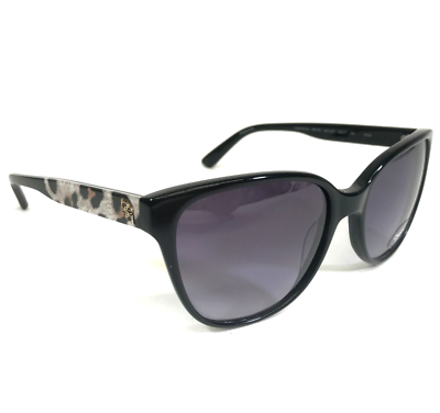 Women’s black and cheetah print bebe sunglasses Bebe Animal Print Soft Square w/ Gradient Lens – Eyedictive main image 3