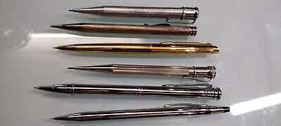 Lot anciens 6 stylos porte mine collection 0,5, 0,7 0,9 mm
