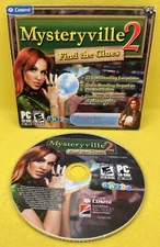 📦 Mysteryville 2: Find The Clues (PC CD-ROM, 2009, JC w/ Slipcover, iWin)