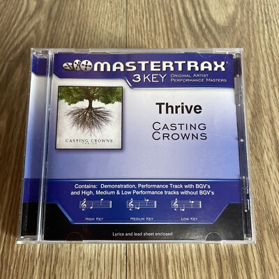 Mastertrax 3 Key Accompaniment CD - Thrive - Casting Crowns