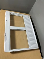 NICE! Genuine Crosley Crisper Drawer Cover Frame and Glass Insert