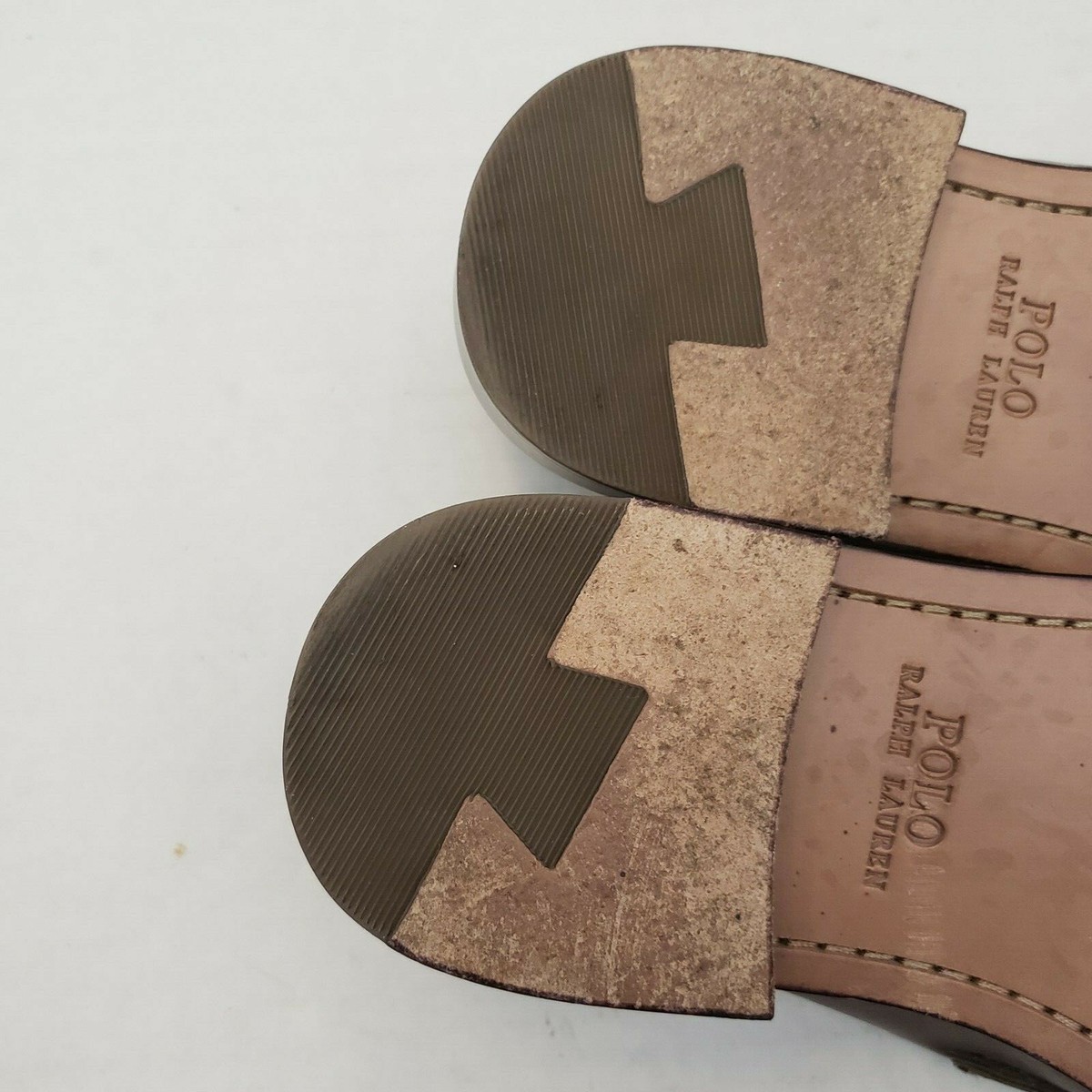 Polo Ralph Lauren Dustan Brown Leather Penny Loafers Men