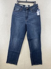 Women's High-Rise Vintage Straight Jeans - Universal Thread Dark Blue 8/29R