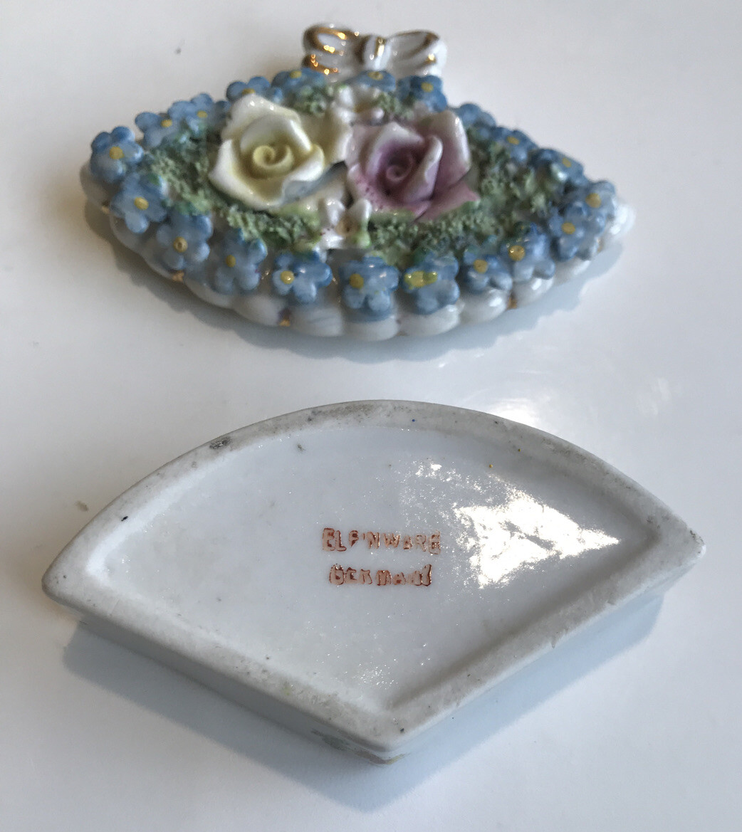 Elfinware Mossware Germany Three Trinket Boxes | eBay