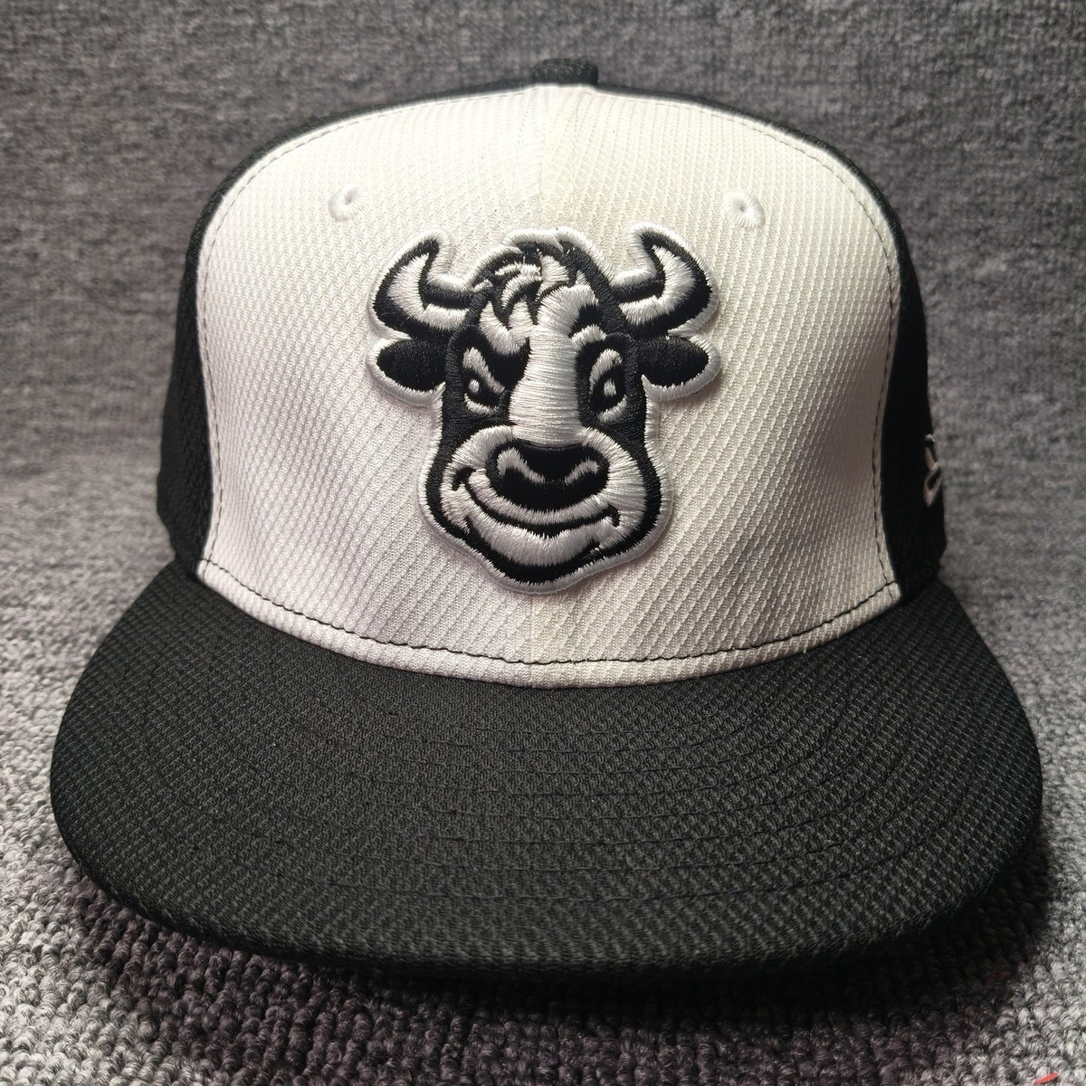 New Era Durham Bulls 59FIFTY Fitted Hat Black White 7 1 8 MiLB