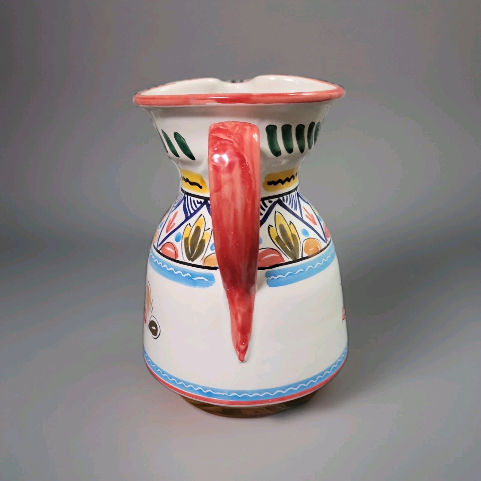 Columbia Restaurant Sangria Pitcher 7” Hand-Painted Ceramic Spain thumbnail 3