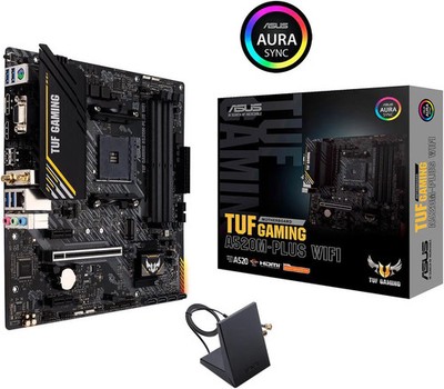 (Factory Refurbished) ASUS TUF Gaming A520M-PLUS WiFi AMD AM4 M-ATX Motherboard