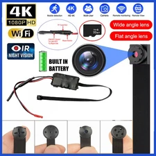 1080P 4K Cam FHD Wireless WiFi Security Mini Micro Pinhole Screw DIY Cam DVR -US