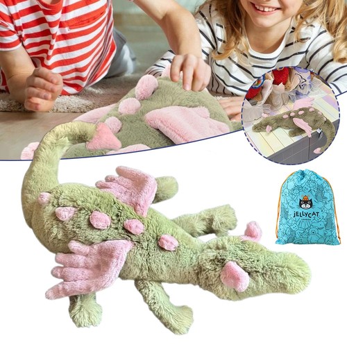 Jellycat Malachy Dragon - Exclusive Green/Pink Plush &Brand New - Picture 1 of 13