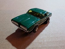 Aurora Tjet Mercury Cougar HO Slot Car green