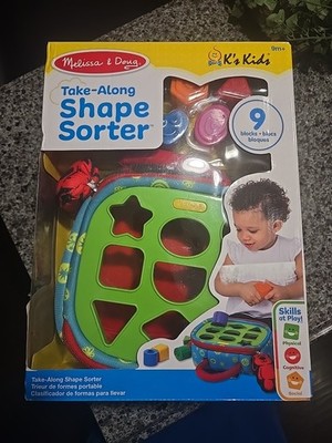 Melissa & Doug Take-Along Shape Sorter Learning & Toy Activity Bag