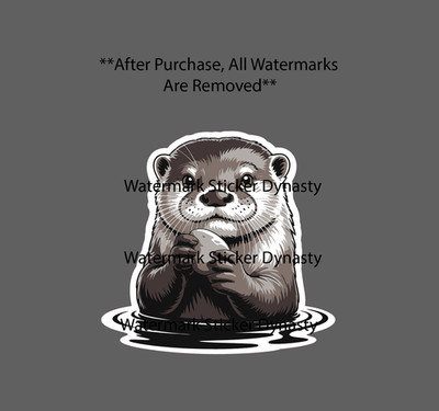 Otter Sticker Waterproof Decal River Rock Animal Outdoor Nature Wild Gift NEW