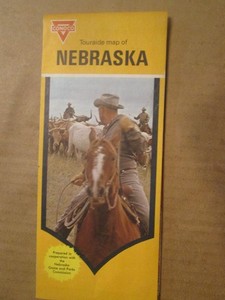 Conoco Highway Road Map of Nebraska 1970