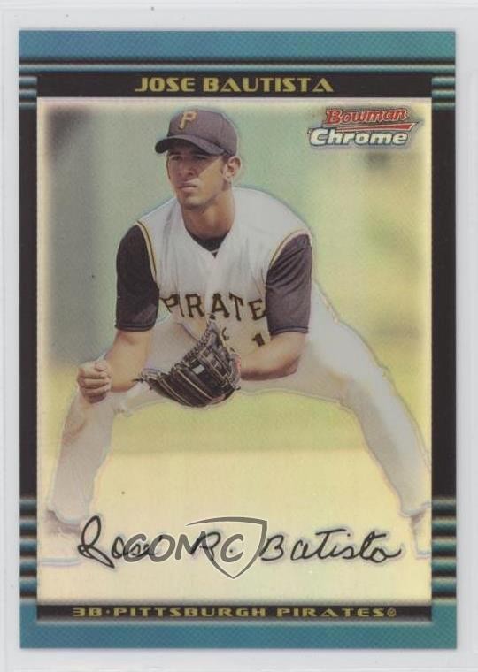 2002 Bowman Chrome Refractor 184/500 Jose Bautista #348 0h3b