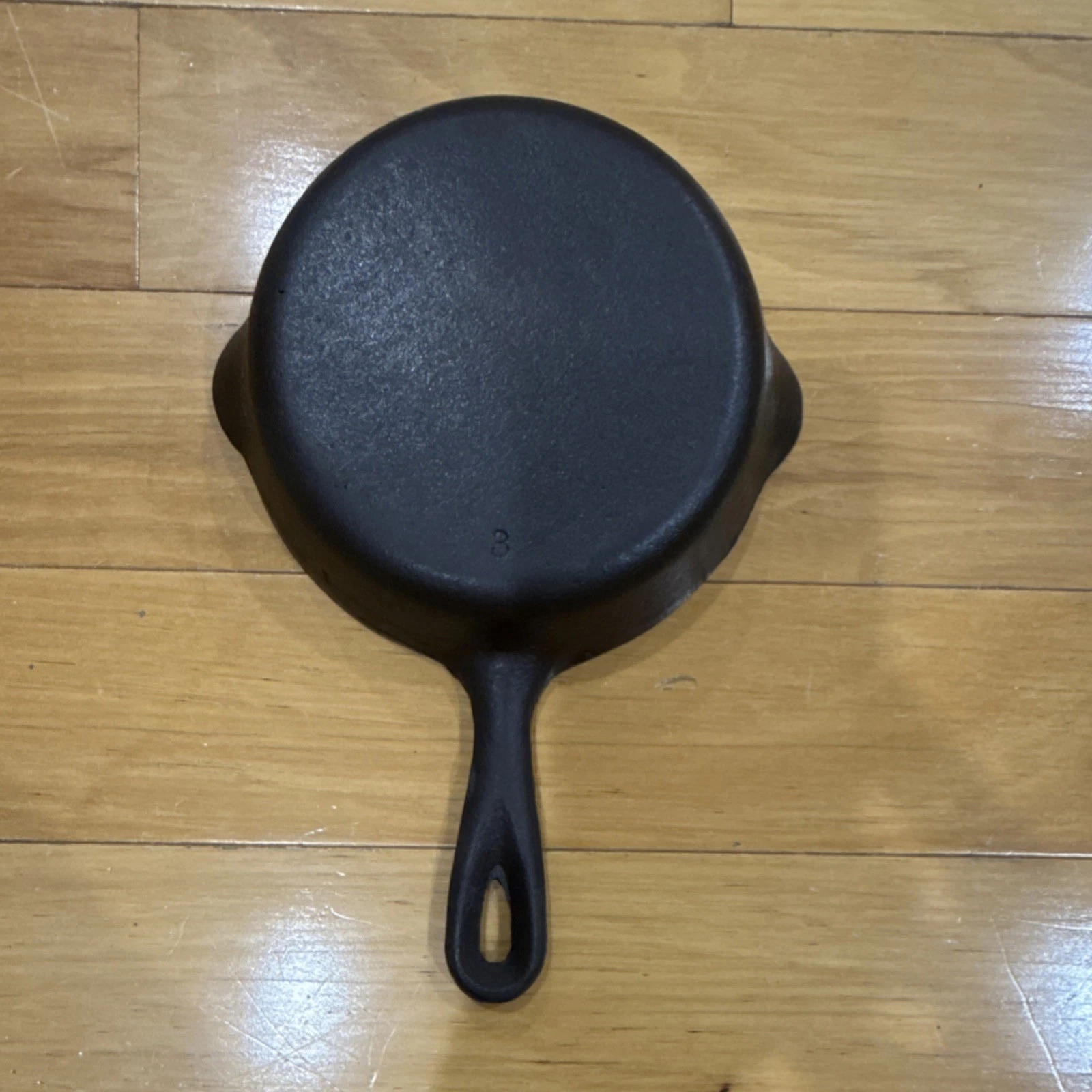 Cast Iron Round Black Frying Pan Skillet 3 Double Handle Gas Electric